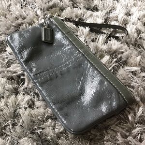 COACH Gray Clutch/wristlet
